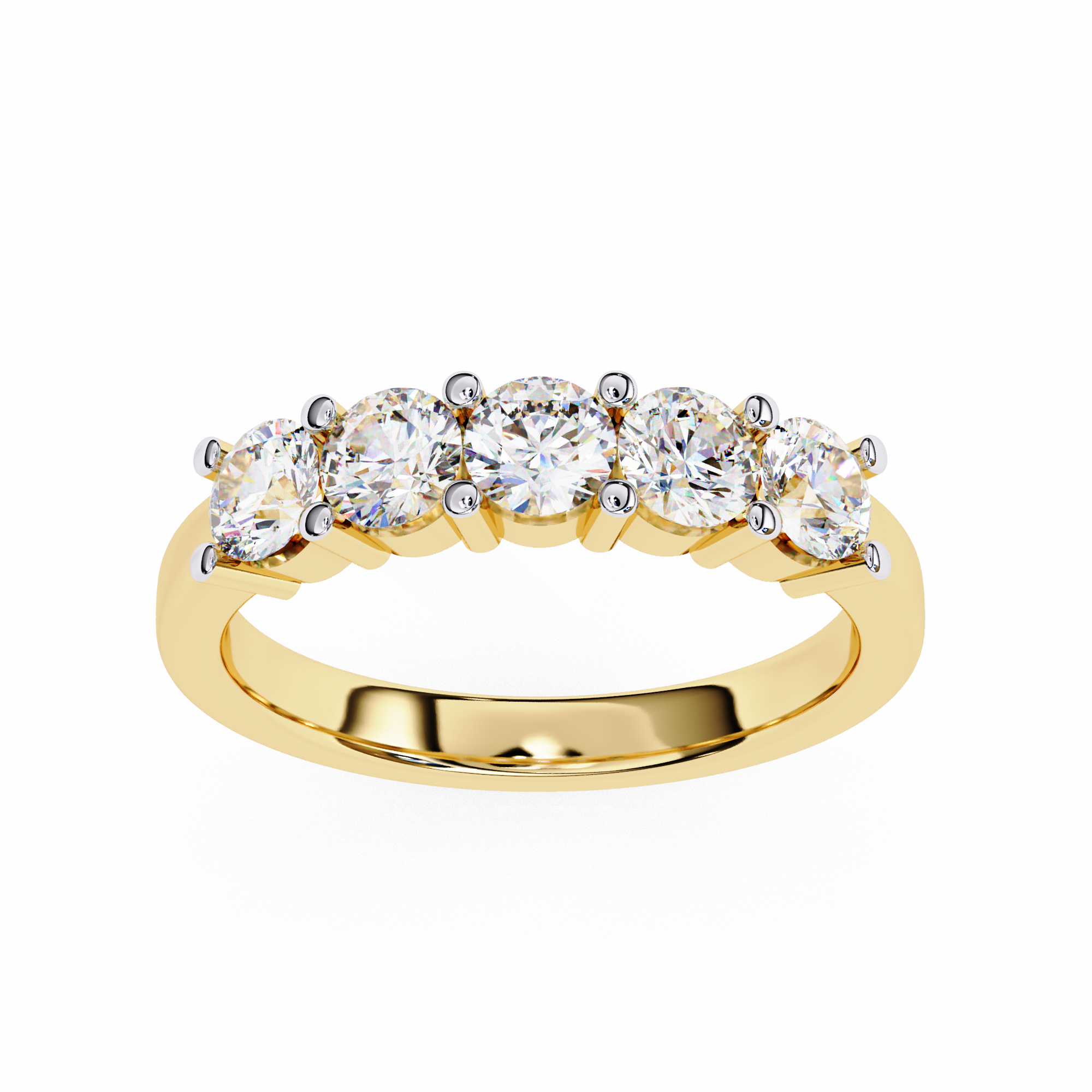 Classic Five-Stone Diamond Ring