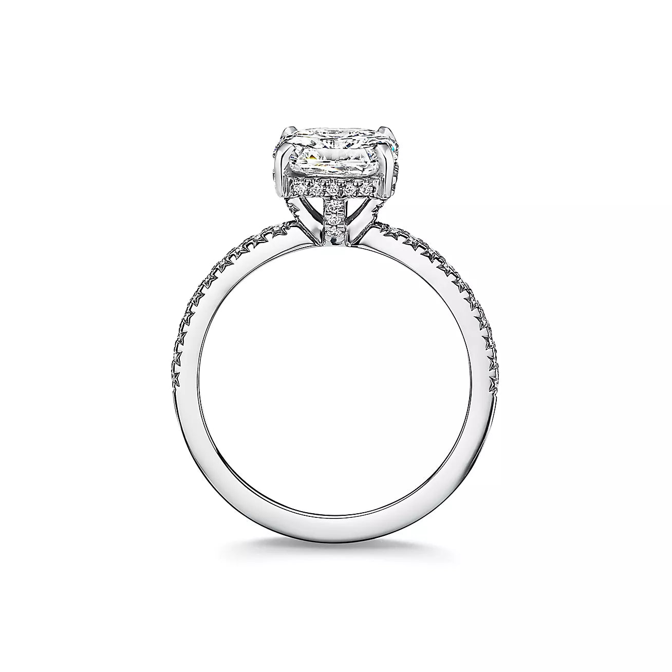 Square Mixed Cut Engagement Ring
