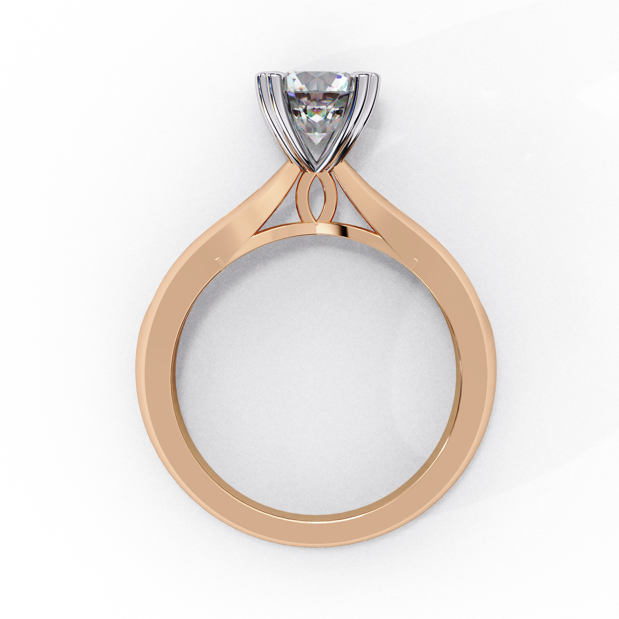 Cupid Round Brilliant Solitaire Ring