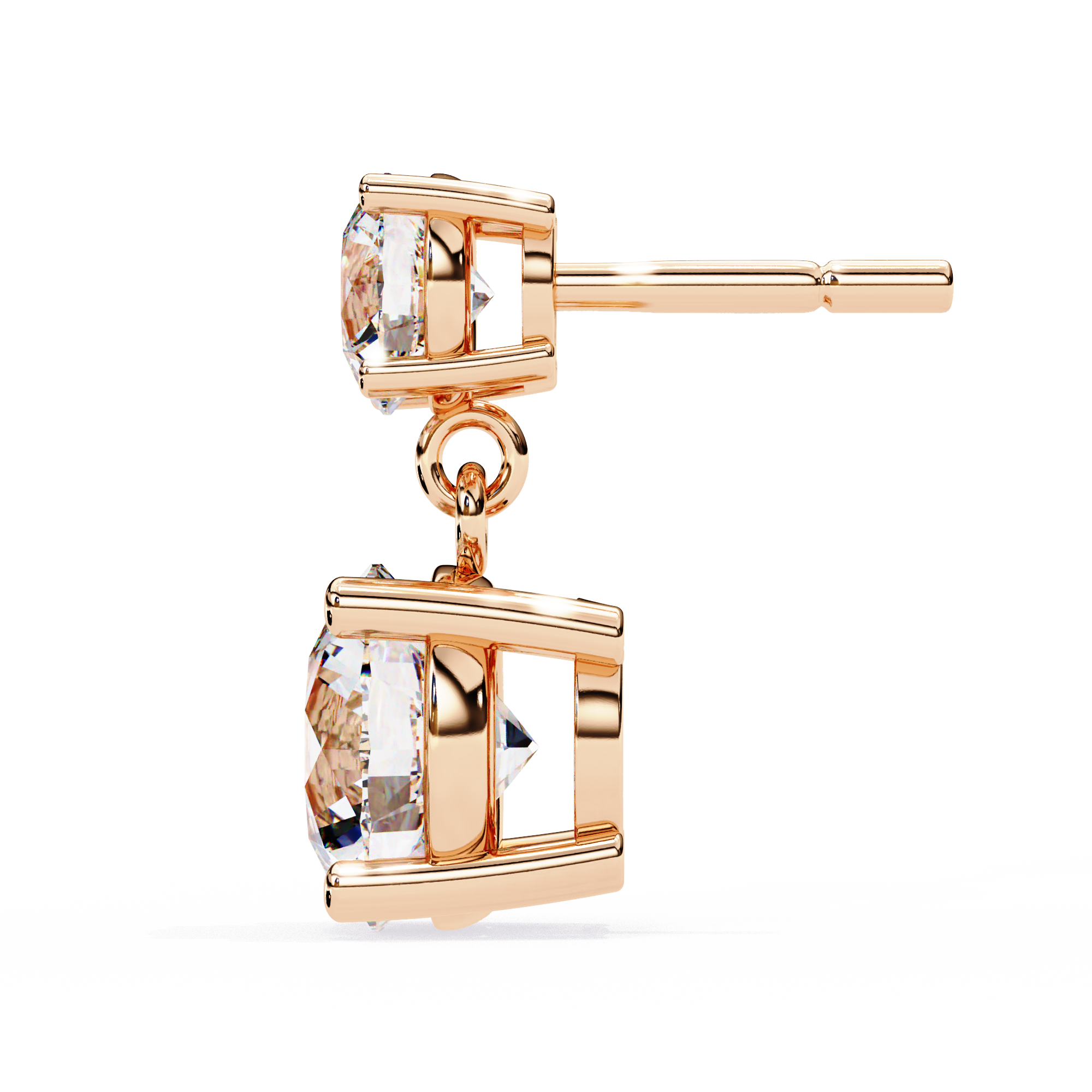 Diamond Duo Stud Earrings  (F/G VS+)