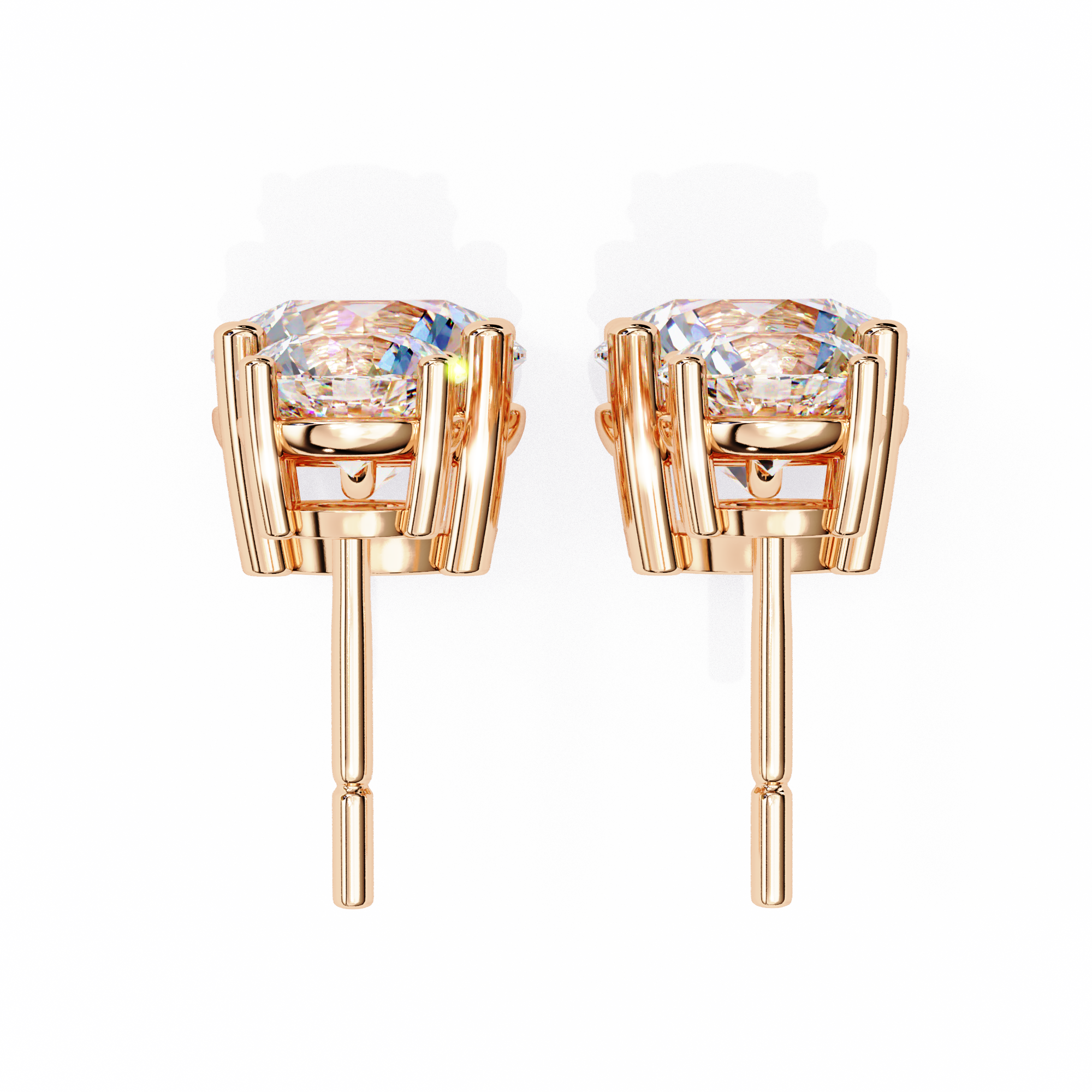 Diamond Duo Stud Earrings  (F/G VS+)