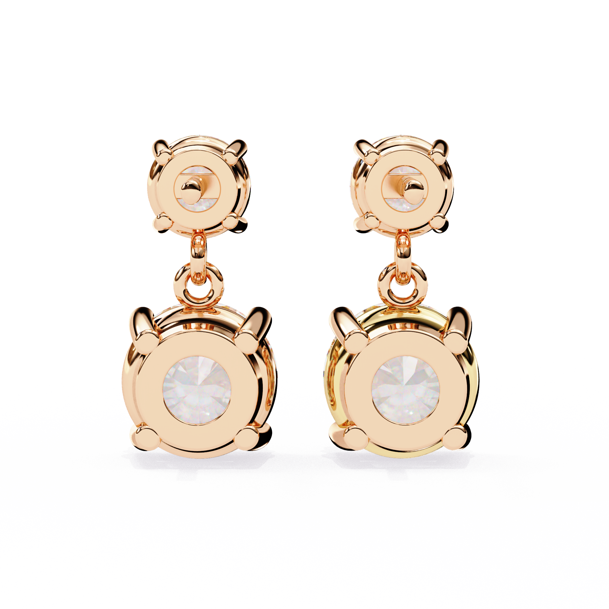 Diamond Duo Stud Earrings  (F/G VS+)