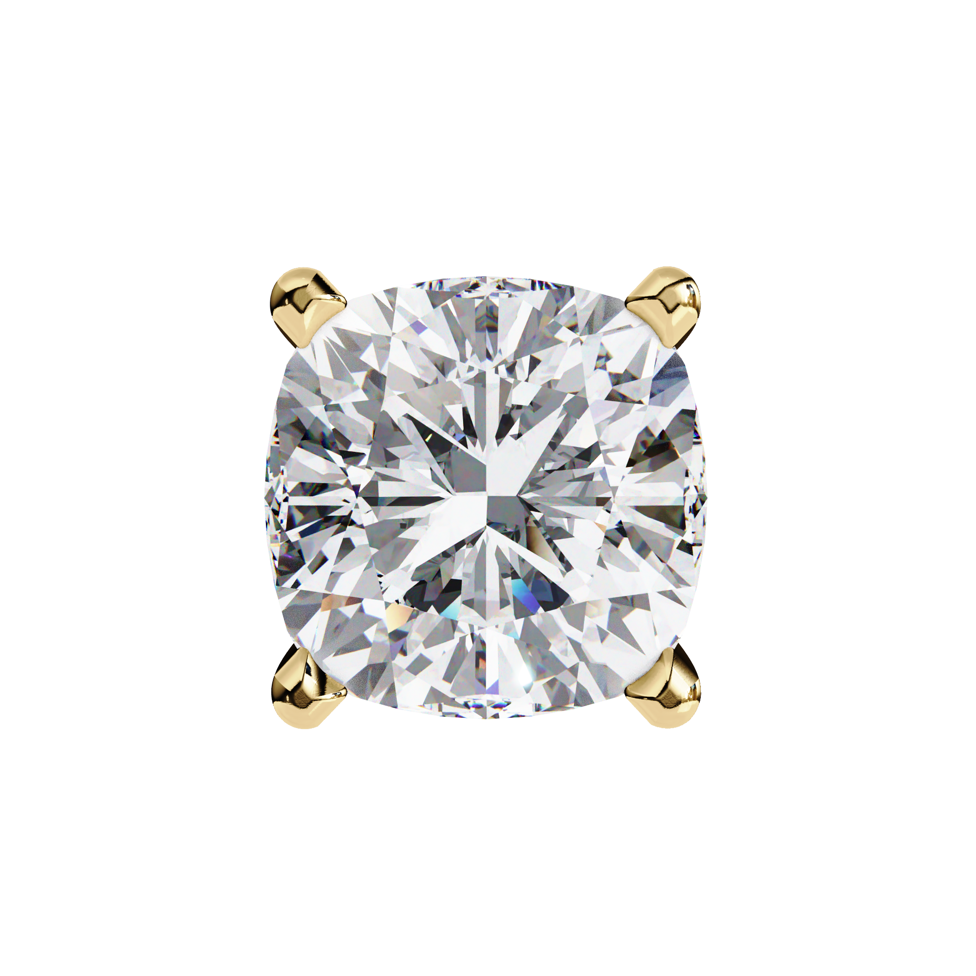Classic Cushion Diamond Four Prong Stud Earrings (F/G VS+)