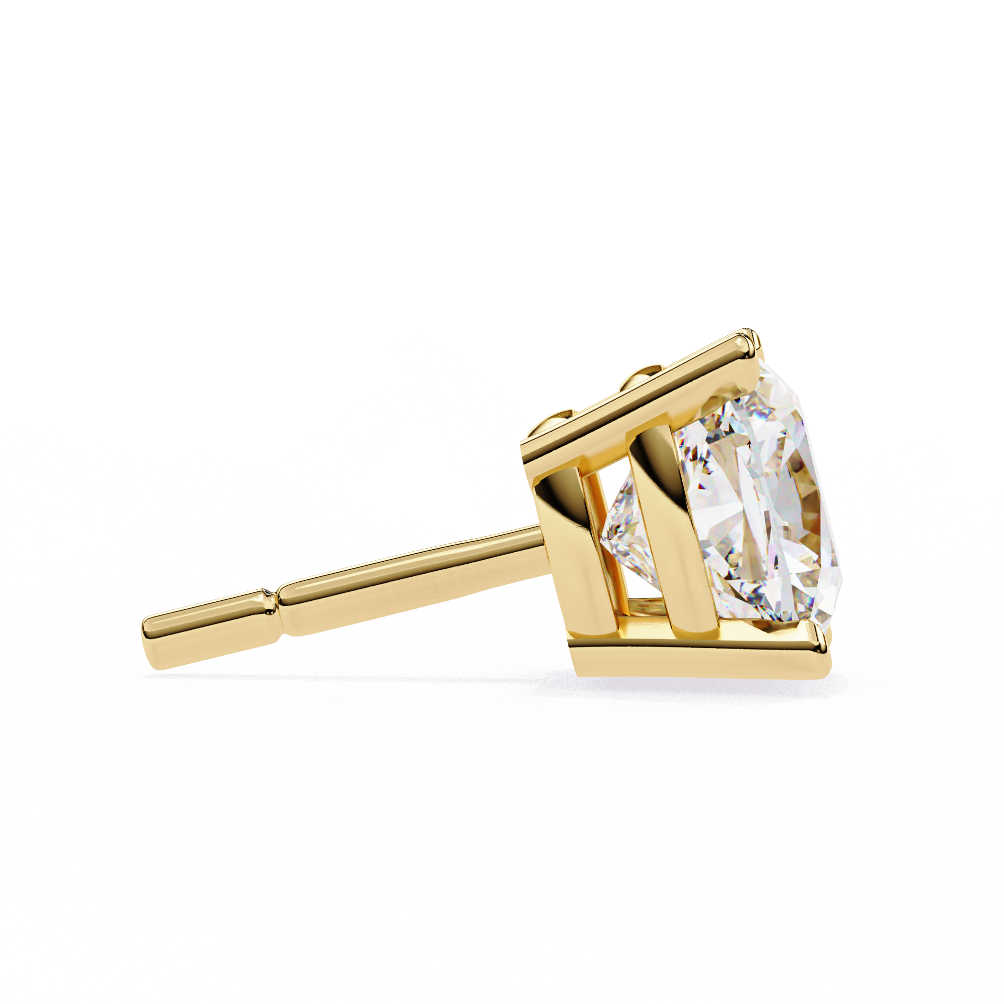 Classic Cushion Diamond Four Prong Stud Earrings (F/G VS+)