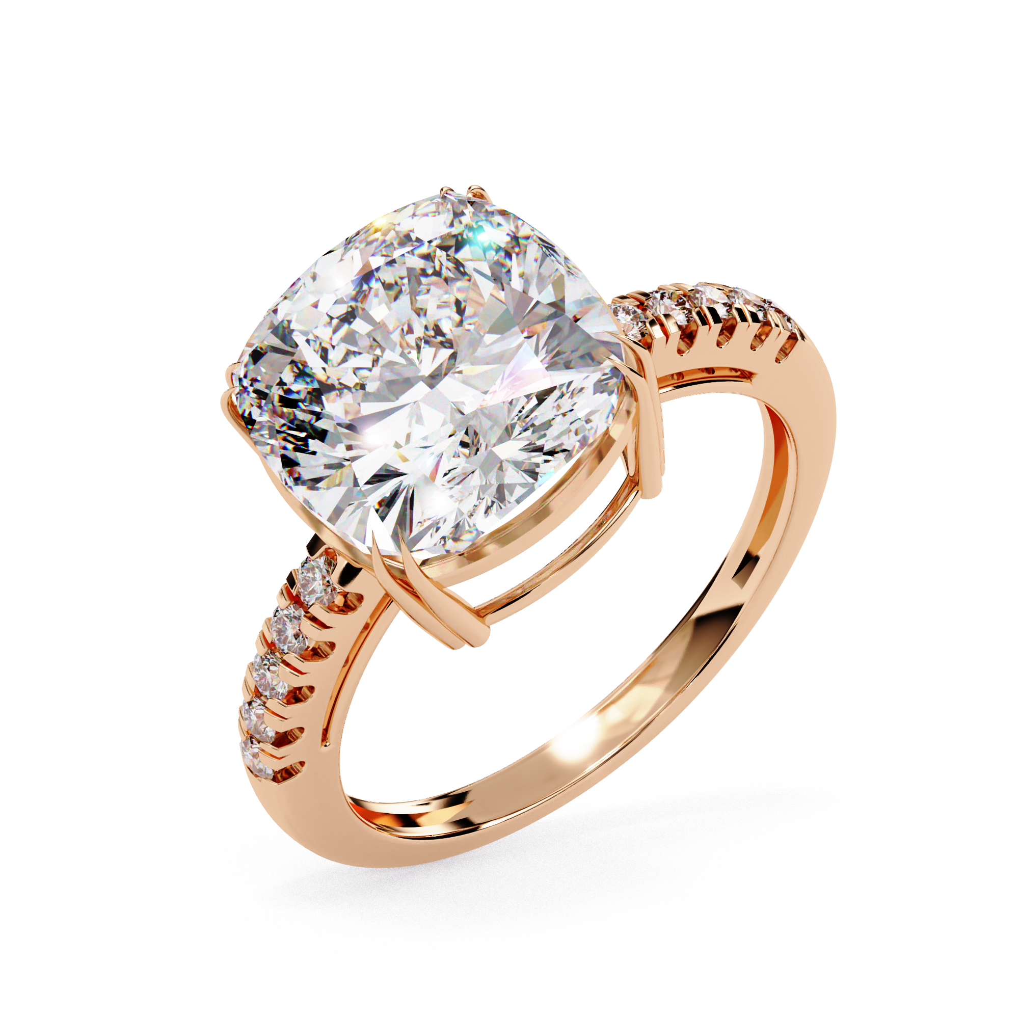 Cushion Solitaire Ring