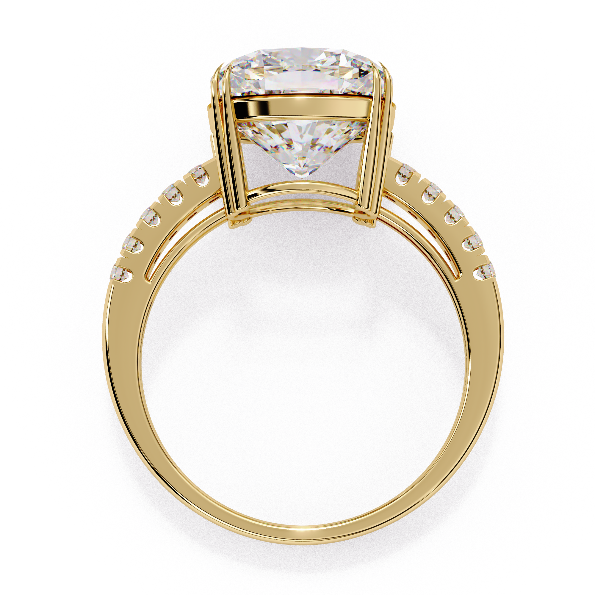 Cushion Solitaire Ring