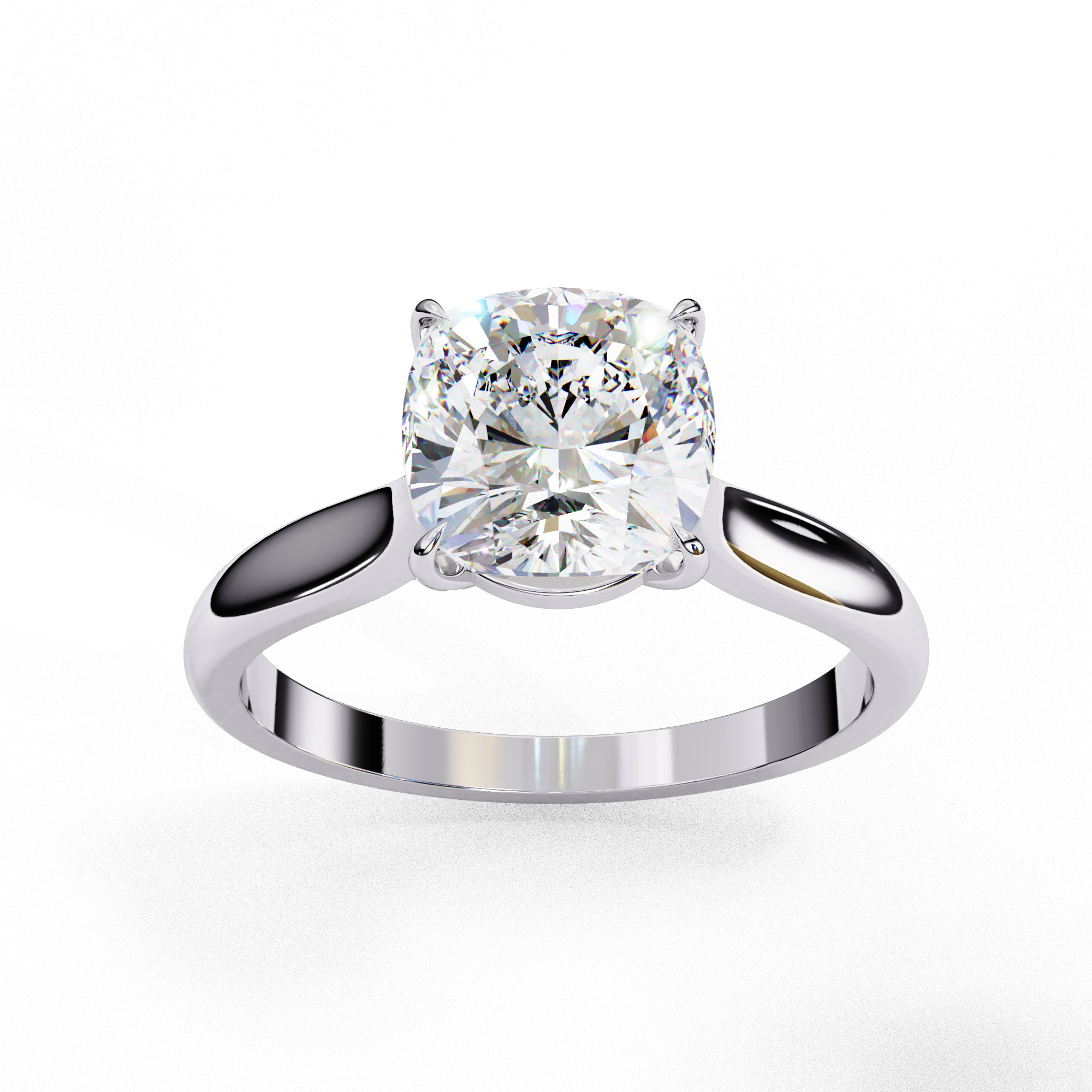 Classic Cushion Solitaire Ring