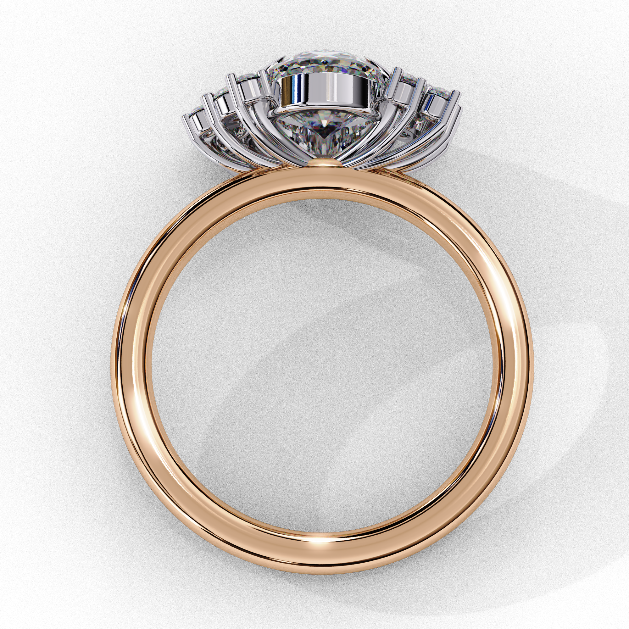 Celestial Oval Cut Solitaire Ring