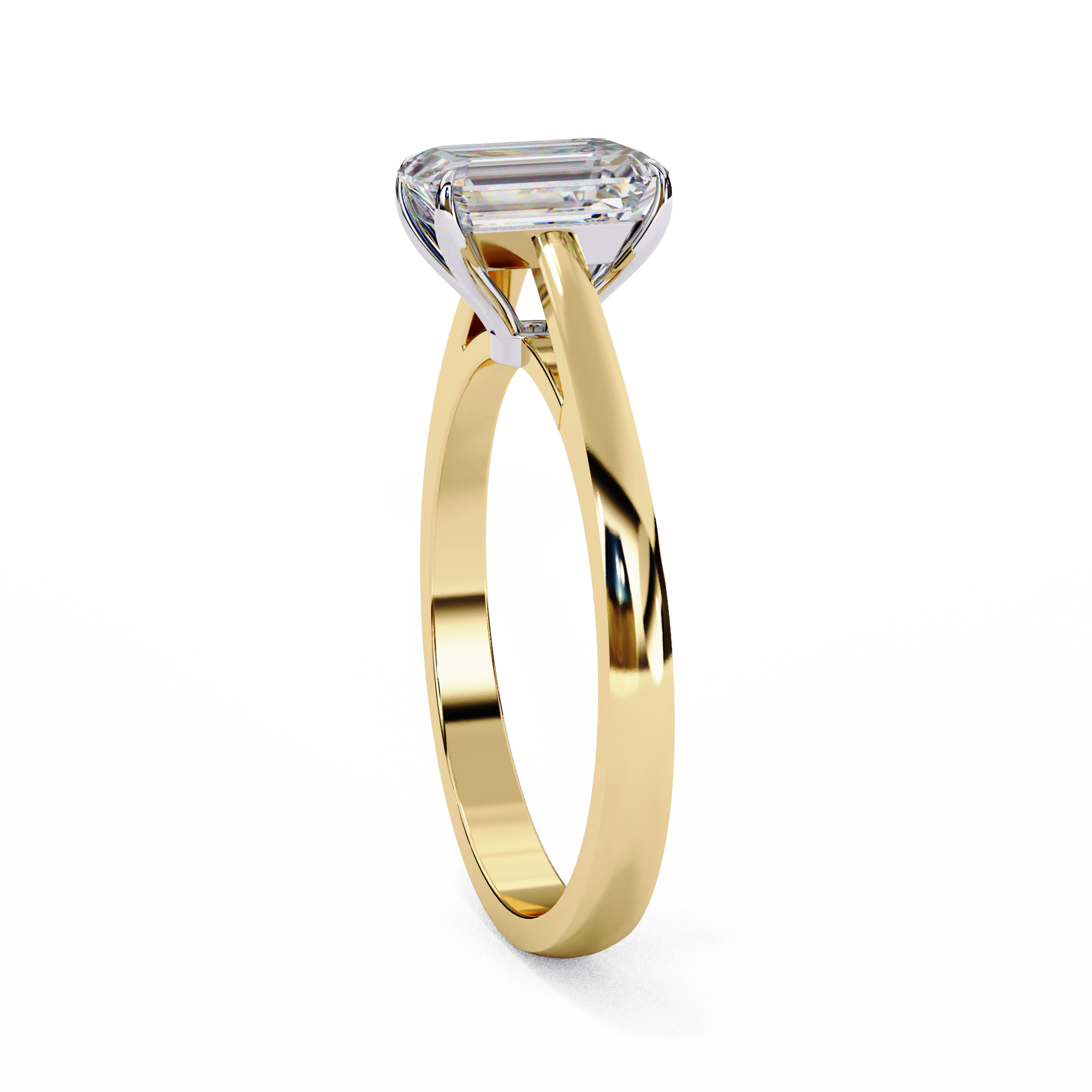 Classic Emerald Cut Solitaire Ring