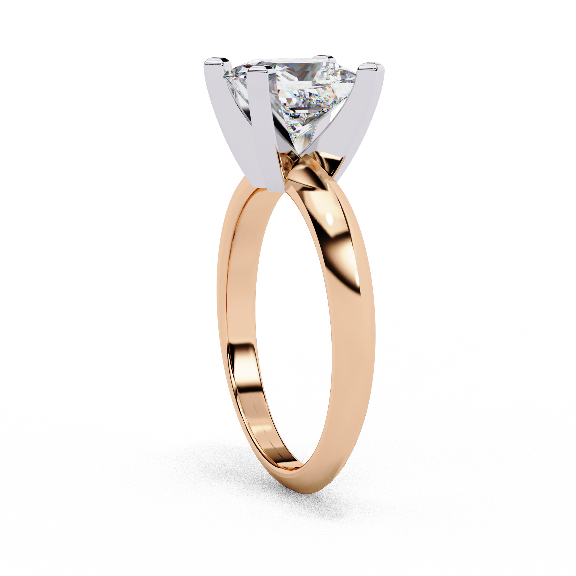 Classic Princess Cut Solitaire Ring