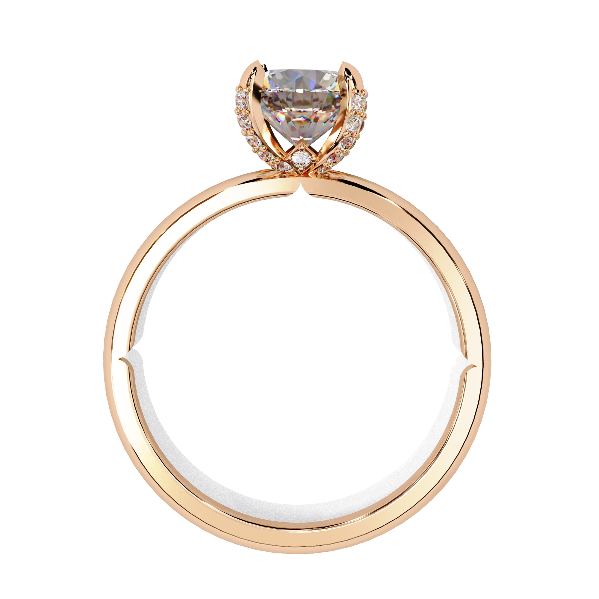 Aura Round Brilliant Solitaire Ring