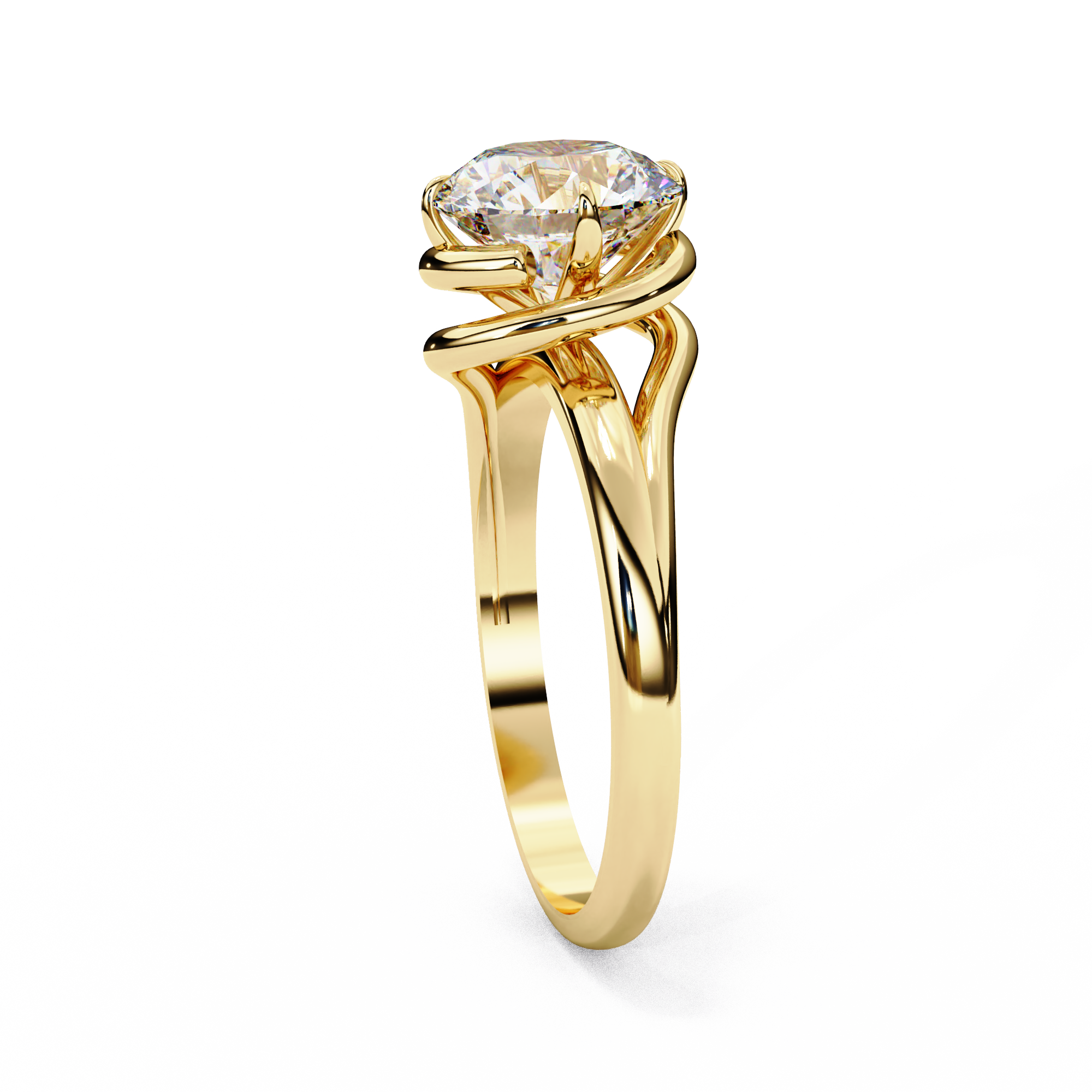 Cosmos Round Brilliant Solitaire Ring