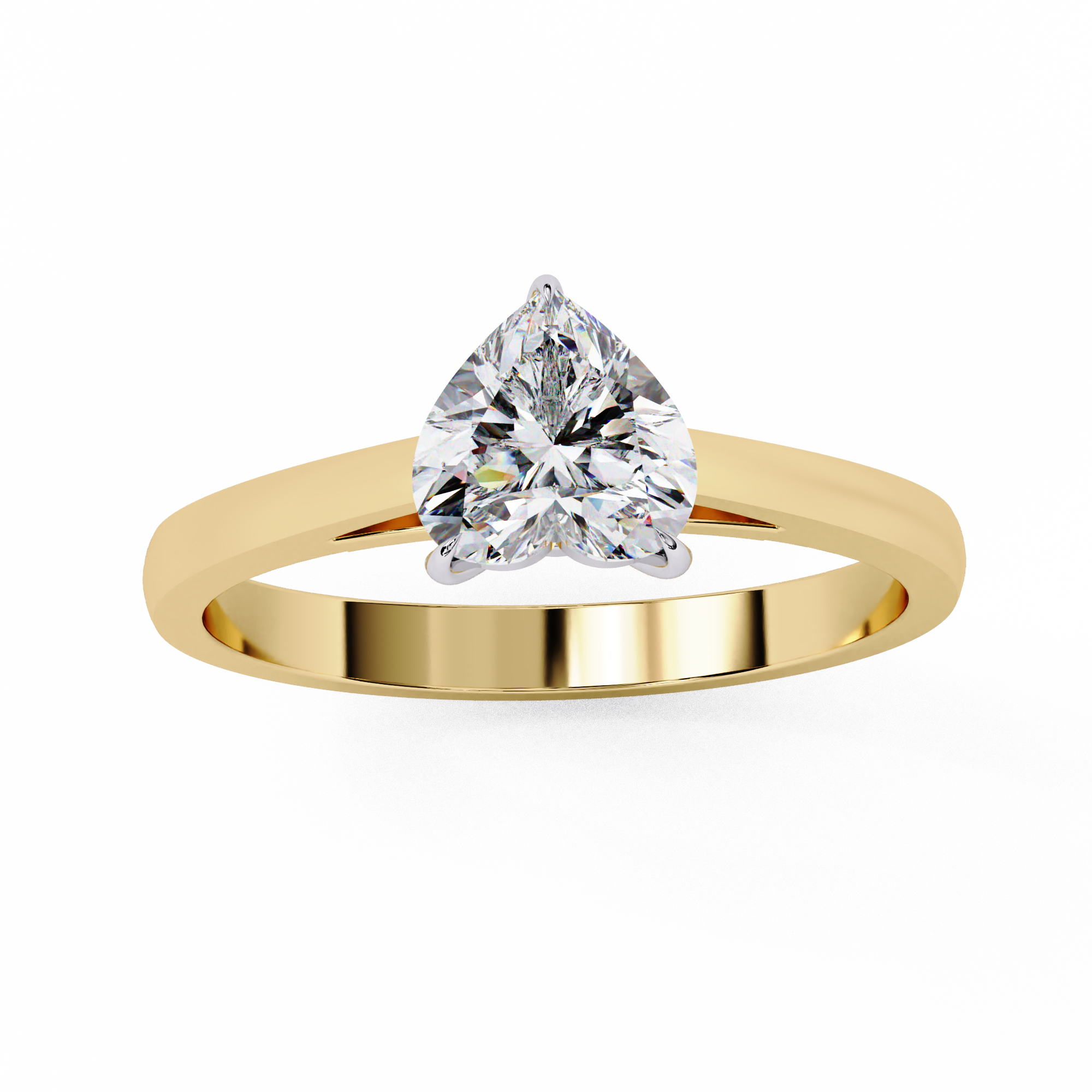 Classic Heart Shape Solitaire Ring